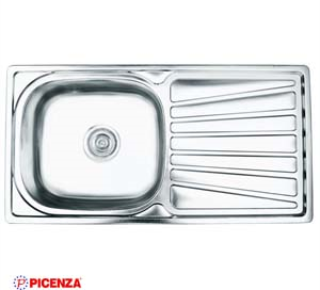 Chậu rửa bát inox 1 hố có bàn PICENZA DH4