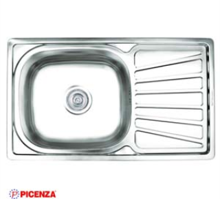 Chậu rửa bát inox 1 hố có bàn PICENZA DH8