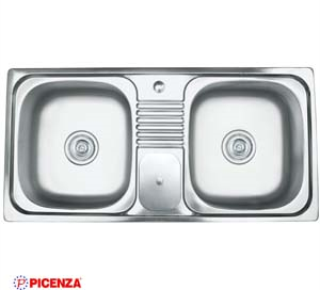 Chậu rửa bát inox 2 hố cân PICENZA DH5