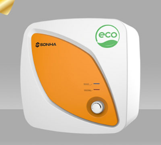 Bình nước nóng kiểu vuông 30 lít Sơn Hà SHI ECO S30VC