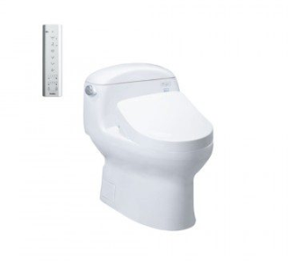 Bàn cầu 1 khối nắp điện tử TOTO MS914CRW12