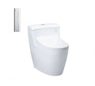 Bàn cầu 1 khối nắp điện tử cao cấp TOTO MS636CDRW12