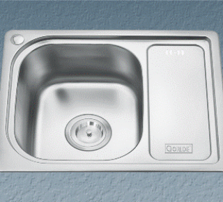 Chậu rửa bát inox 1 hộc có bàn Gorlde GD-020
