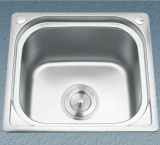 Chậu rửa bát inox 1 hộc Gorlde GD-017