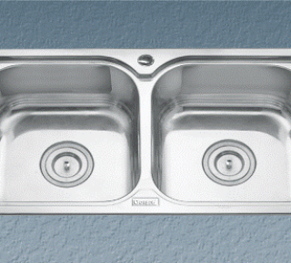 Chậu rửa bát inox 2 hộc cân Gorlde GD-5406
