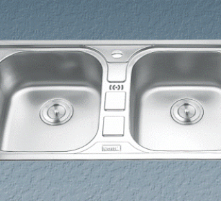 Chậu rửa bát inox 2 hộc cân Gorlde GD-5612