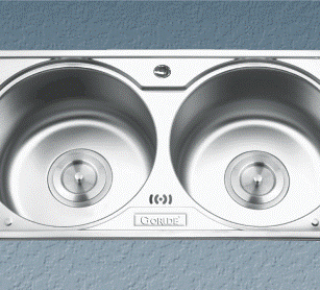 Chậu rửa bát inox 2 hộc cân Gorlde GD-5902
