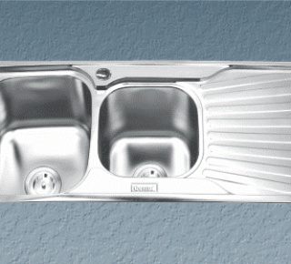 Chậu rửa bát inox 2 hộc có bàn Gorlde GD-5506