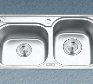 Chậu rửa bát inox 2 hộc lệch Gorlde GD-5302
