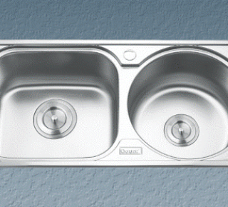 Chậu rửa bát inox 2 hộc lệch Gorlde GD-5312