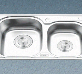 Chậu rửa bát inox 2 hộc lệch Gorlde GD-5502
