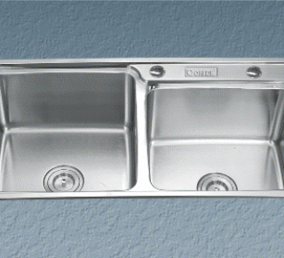 Chậu rửa bát cao cấp inox 304 kiểu 2 hố Gorlde GD-944