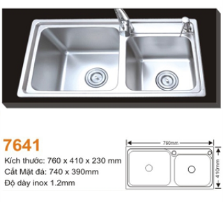 Chậu rửa bát inox Topy 7641 ( TP-7641 )