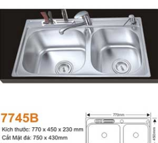 Chậu rửa bát inox Topy 7745B ( TP-7745B )