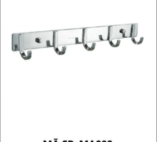 Móc áo 5 móc đơn inox 304 HM MA002