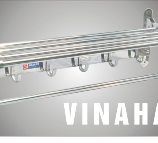 Thanh Vắt khăn 2 tầng inox 304 Vinahasa VK5809