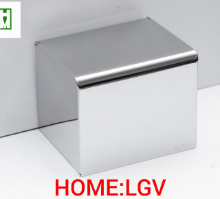 Lô giấy kín để giấy vệ sinh inox 304 HM LGV