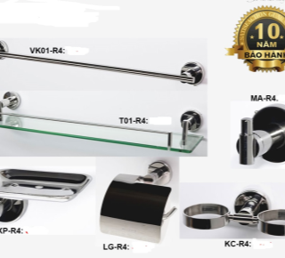 Bộ Phụ Kiện inox 304 6 món ARCHI R04