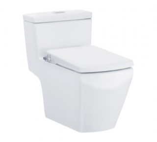 Bàn cầu 1 khối xả nhấn nắp rửa cơ COTTO C107127
