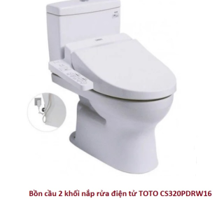 Bàn cầu 2 khối nắp điện tử TOTO CS320DRW16