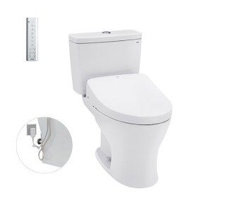 Bàn cầu 2 khối kèm nắp rửa điện tử TOTO CS735DW11