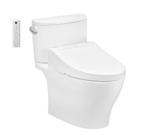Bàn cầu 2 khối nắp rửa điện tử TOTO CS767CRW15