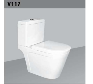 Bàn cầu 2 khối xả nhấn HC V117