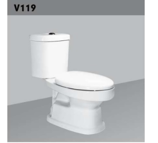 Bàn cầu 2 khối xả nhấn HC V119