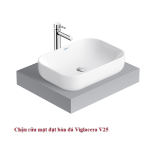 Chậu rửa mặt đặt bàn Viglacera V25