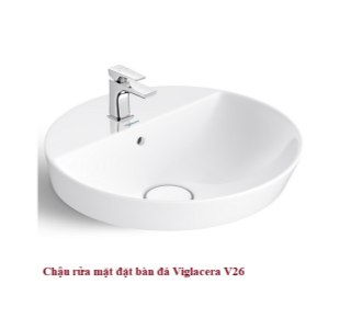 Chậu rửa mặt đặt bàn Viglacera V26