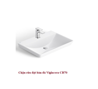 Chậu rửa mặt đặt bàn Viglacera CB70