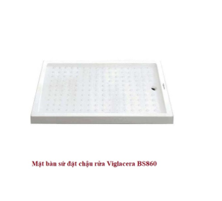 Mặt bàn sứ đặt chậu rửa Viglacera BS860