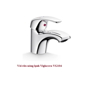 Vòi lavabo 1 chân nóng lạnh Viglacera VG104