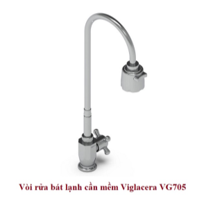 Vòi rửa bát cần mềm 1 đường lạnh Viglacera VG705