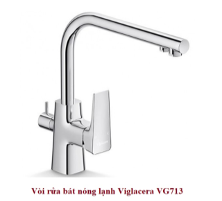 Vòi rửa bát nóng lạnh 3 đường nước Viglacera VG713