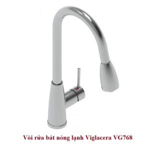 Vòi rửa bát nóng lạnh dây rút Viglacera VG768