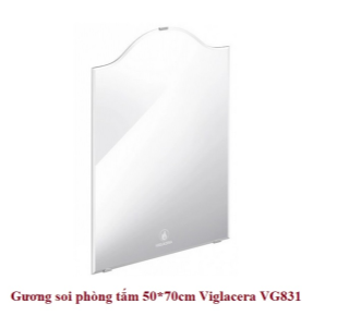 Gương soi hình vòm 500*700*5mm Viglacera VG831
