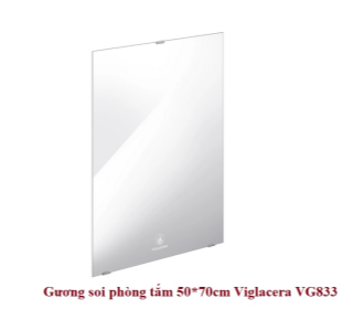 Gương soi phòng tắm 500*700*5mm Viglacera VG833