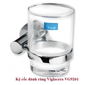 Kệ cốc đánh răng chân đế đồng mạ crome Viglacera VG9261