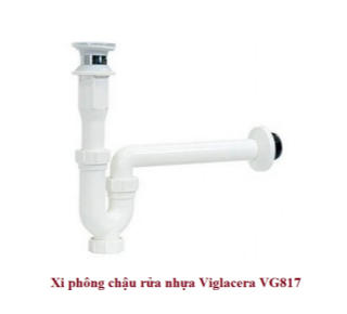 Xi phông thoát nước nhựa đầu inox Viglacera VG817.1