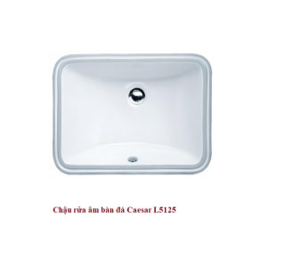 Chậu rửa mặt âm bàn đá Caesar L5125