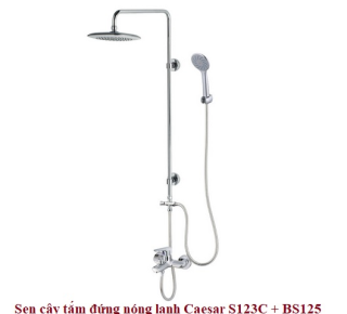 Sen tắm đứng nóng lạnh Caesar S123C + BS125