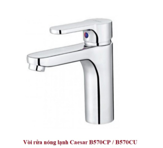 Vòi rửa mặt 1 chân nóng lạnh Caesar BT570CU