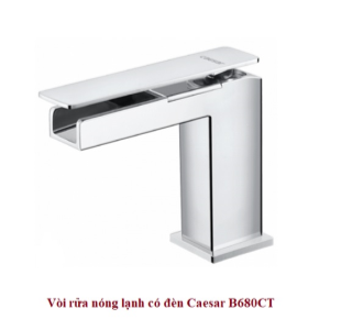 Vòi rửa mặt 1 chân nóng lạnh Caesar BT680CT