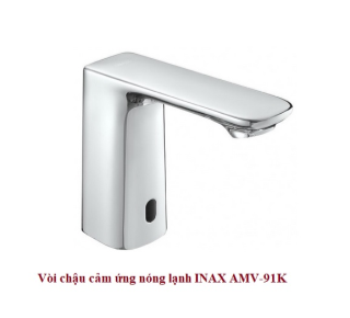 Vòi rửa mặt nóng lạnh tự động dùng điện 220V Inax AMV-91K