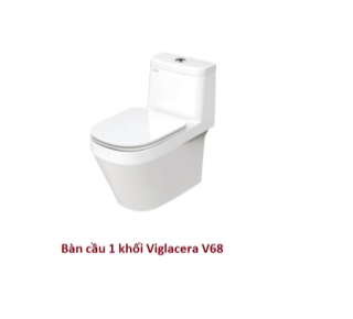 Bàn cầu 1 khối Viglacera V68