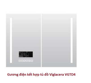 Gương đèn led kết hợp tủ để đồ Viglacera VGTD4