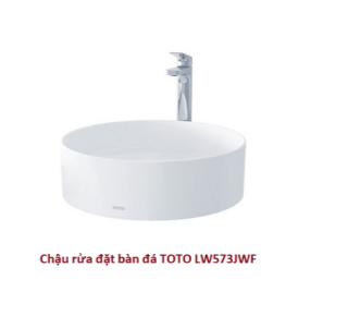 Chậu rửa mặt đặt bàn TOTO LW573JWF