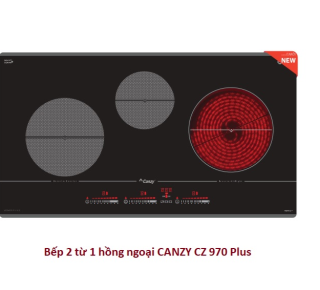 Bếp 2 từ 1 hồng ngoại CANZY CZ 970 Plus