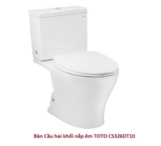 Bồn Cầu 2 Khối TOTO CS326DT10 Nắp Êm TC395VS